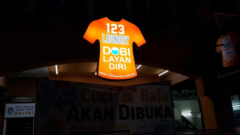 123 Laundry at Batu Maung (Dobi Layan Diri 24 Jam - Percuma Detergen & Pelembut) in Bayan Lepas