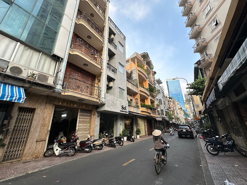 French Style Architecture Street in Ho Chi Minh City