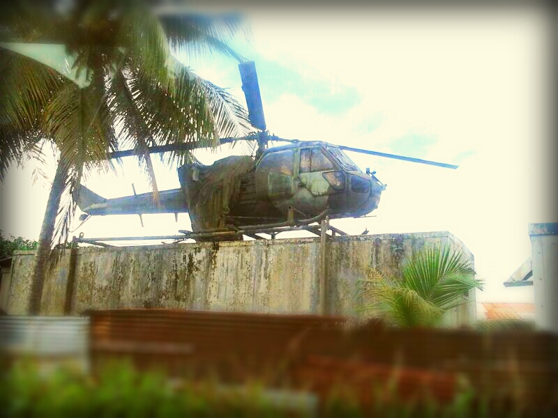 Helicopter in Kuala Belait