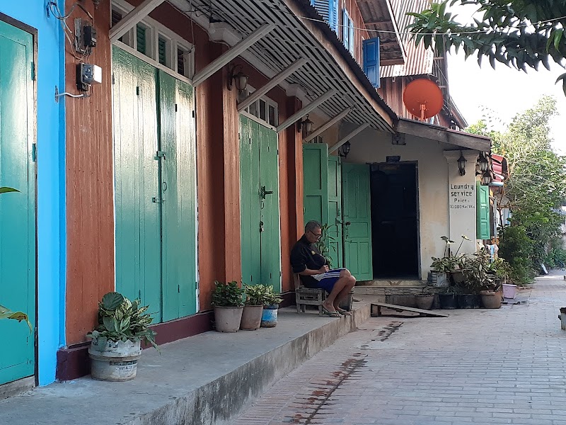 Laundry shop in Luang Prabang