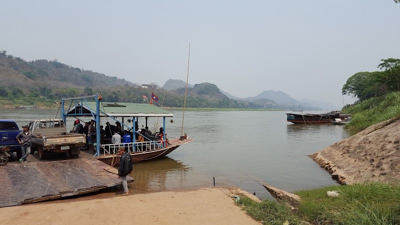 Vehicle Ferry Landing South Shore in Luang Prabang