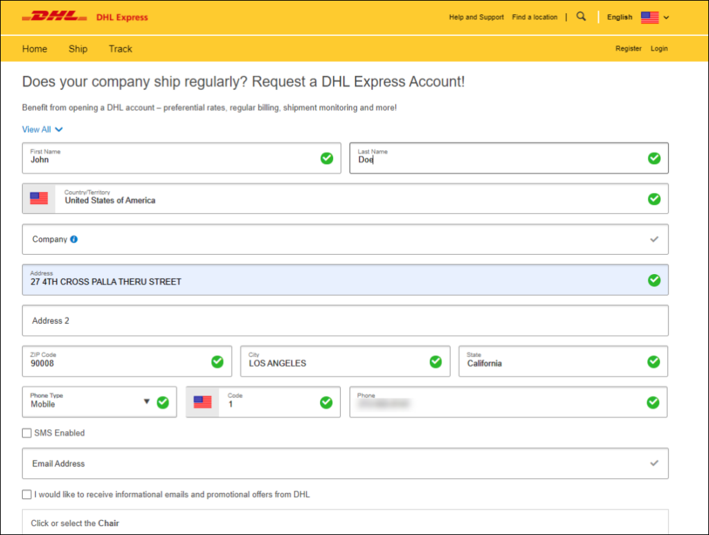 Dhl Express Tracking