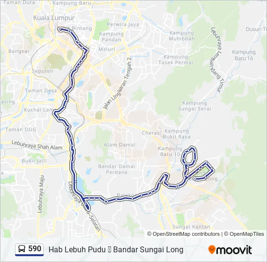 Bus 590 Route