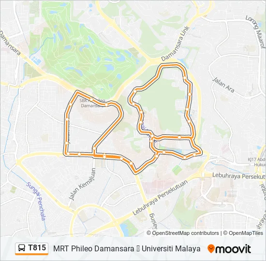 Bus T815 Route