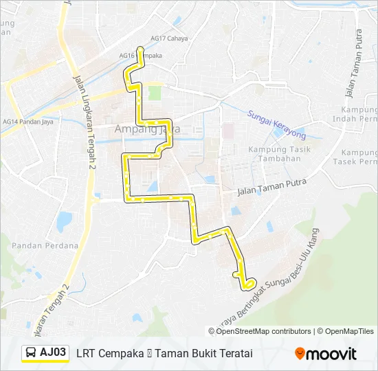 Bus Aj03 Route