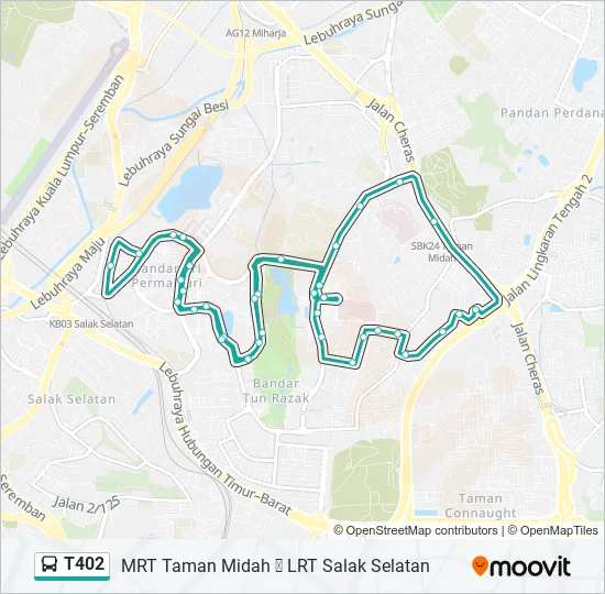 Bus T402 Route