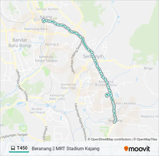 Bus T450 Route