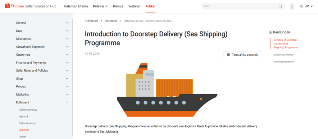 Ini Makna Doorstep Delivery Shopee 1