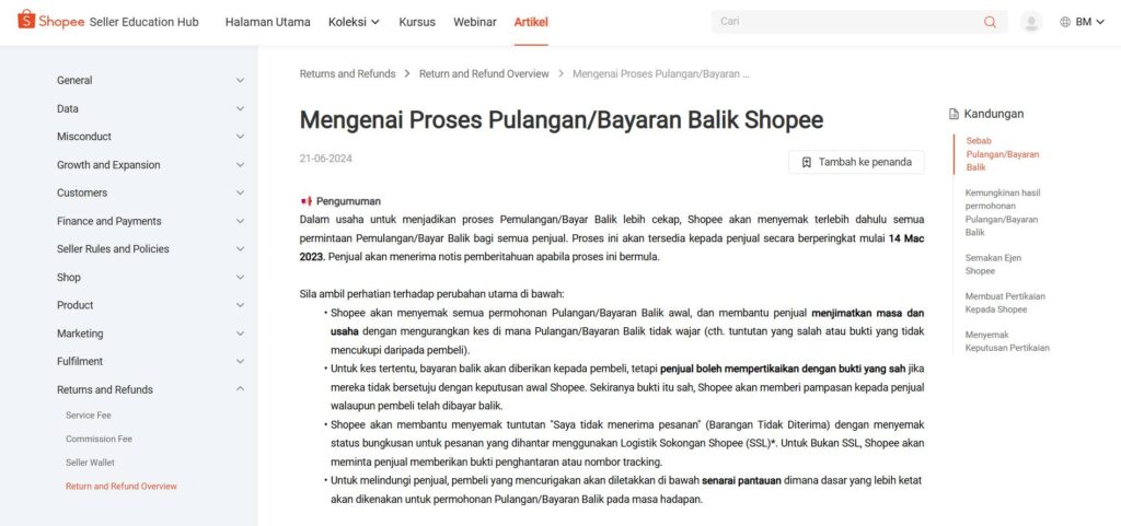 Langkah Shopee Refund Retur Terbaru 1