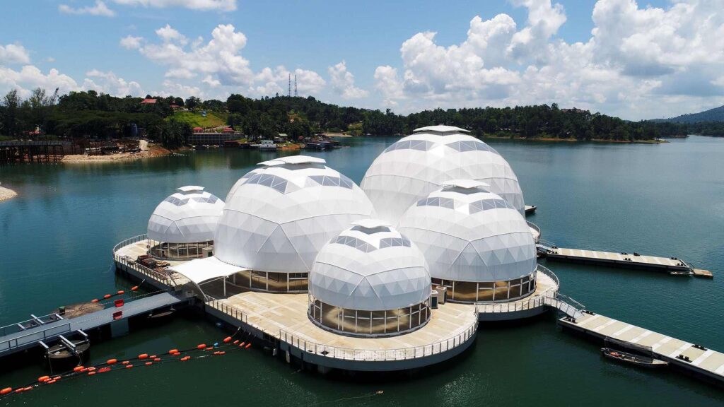 Tasik Kenyir Marina Floating Jetty Tensile Dome Structure