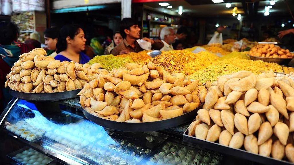 Indians Buy Traditional Sweets For The Celebrations