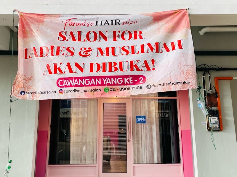 Faradise Hair Salon (Ladies/Muslimah) bandar setelit in Melaka