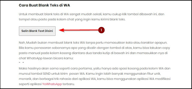 Cara Buat Blank Text Di Wa Tanpa Bantuan Aplikasi 1