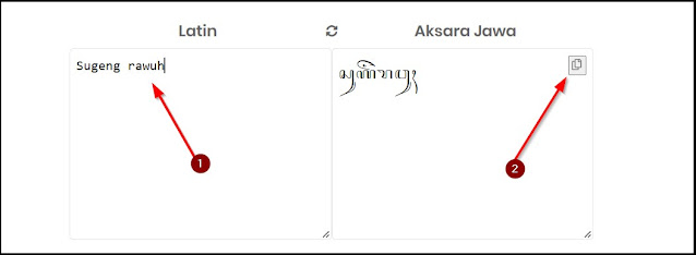 Cara Pakai Translate Aksara Jawa Dari Huruf Latin