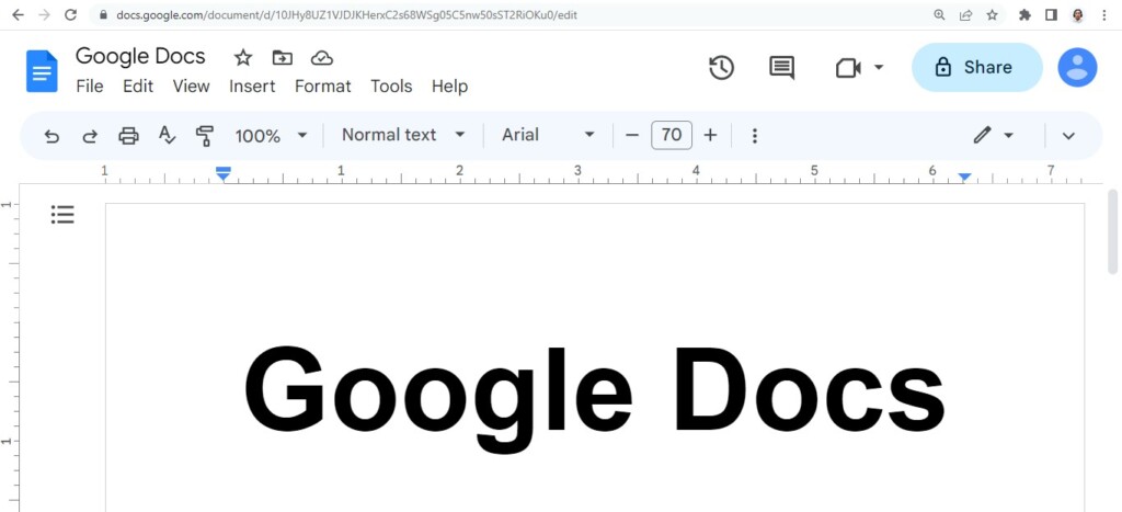 Buka Google Docs