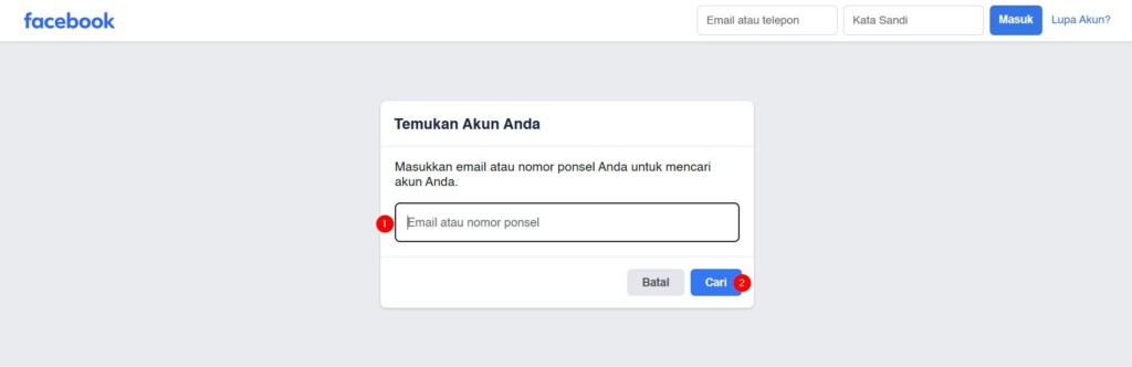 Temukan Akun Melalui Facebook Identify