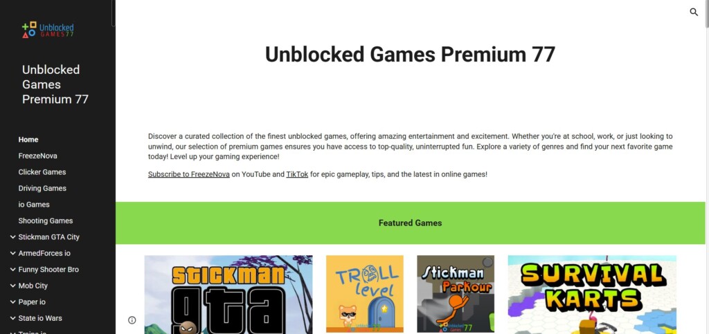 Unblocked Games Premium 77